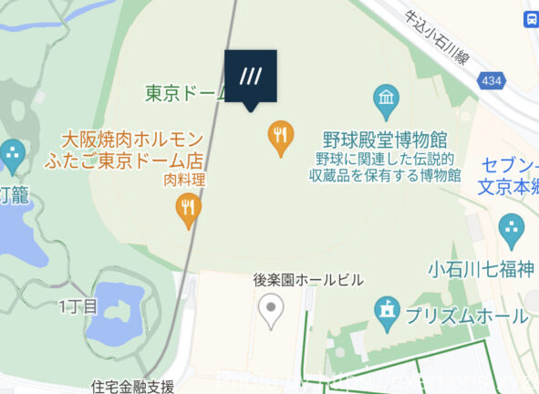 what3words 東京ドーム
