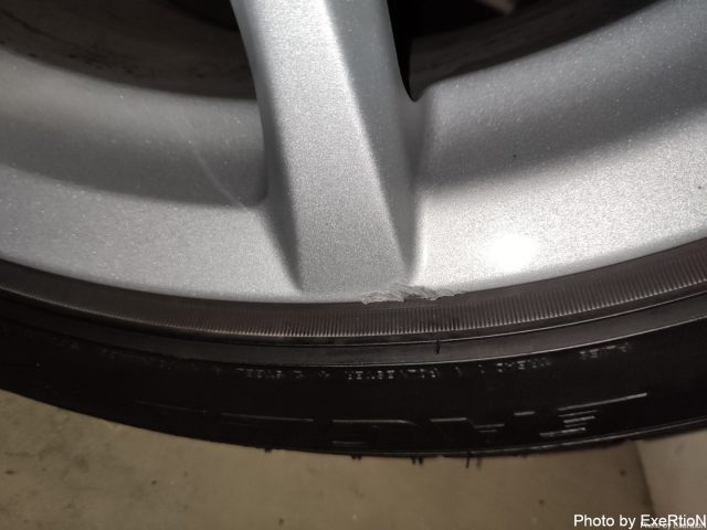 RX-8にソフト99 ホイールガリキズ 貼るだけシートを貼ってみた 4 ソフト99 ホイール貼るだけシート