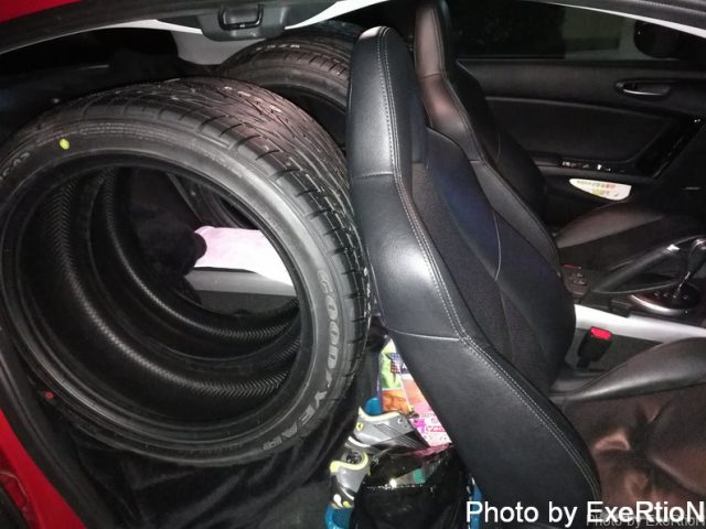 RX-8の積載量は?【社外マフラー積載】 4 GOODYEAR EAGLE REVSPEC RS-02