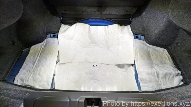 音楽計画 吸音材 WRX S4 トランクルーム