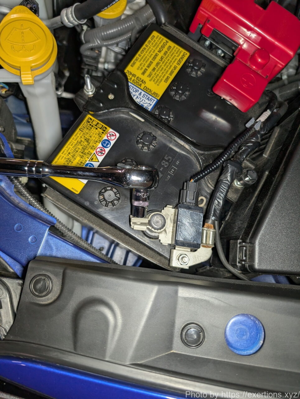 WRX S4 VBHのアーシング DIY解説【燃費向上、レスポンスアップ、音質向上】 20 WRX S4 VBHのアーシング