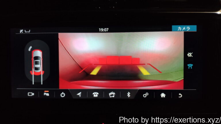 ジャガーXE納車!【ファーストインプレッション】 6 ジャガーXE バックカメラ1