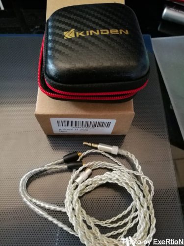 【MMCX】【SE315】KINDEN イヤホンリケーブル　4股手編みにリケーブル