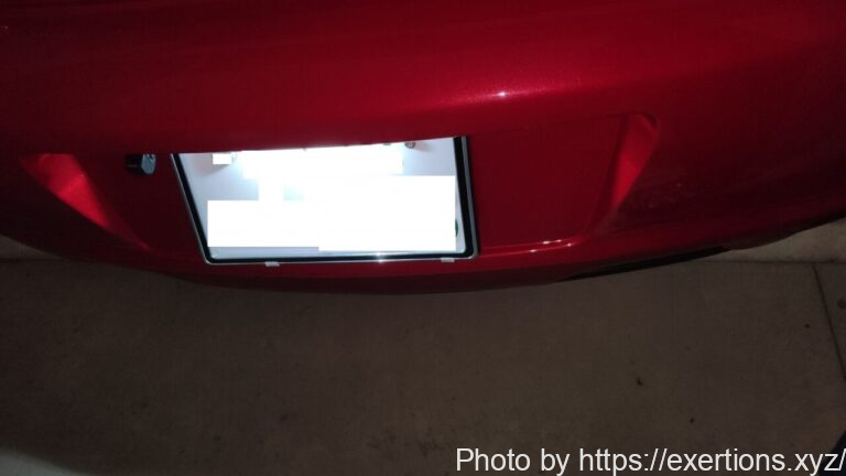 RX-8 リヤナンバー灯交換方法【LED化】 11 RX-8 リヤナンバー灯交換方法