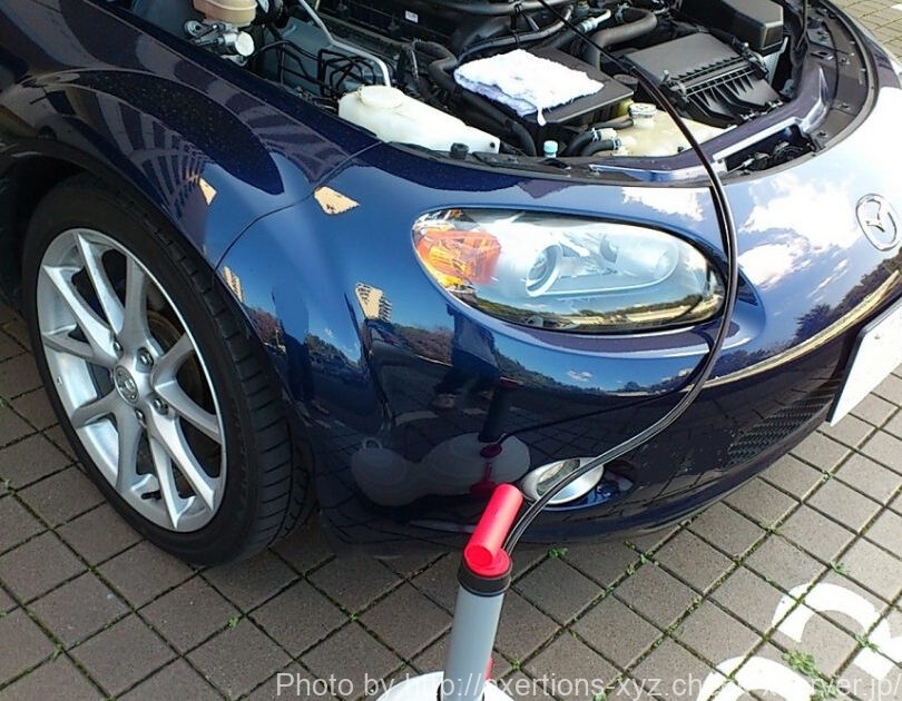 NCロードスターのオイル交換方法【DIY】 14 toolsislandの手動式オイルチェンジャー