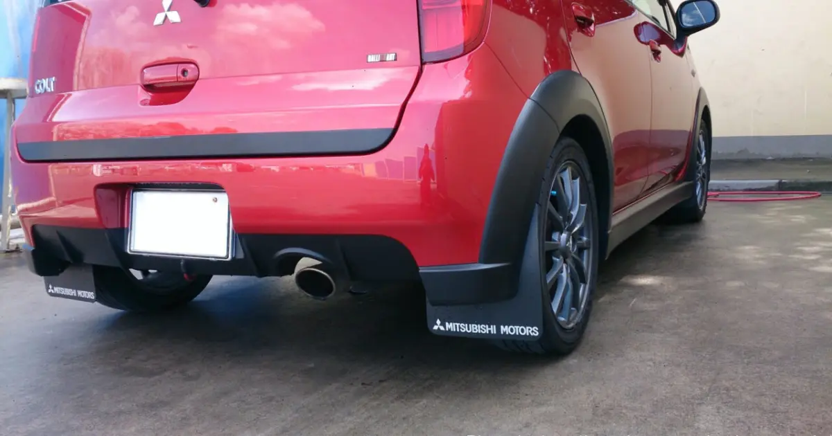 コルトラリーアートバージョンr 純正マッドフラップ コルトラリーアートバージョンR 純正マッドフラップ装着！（黒） WRX