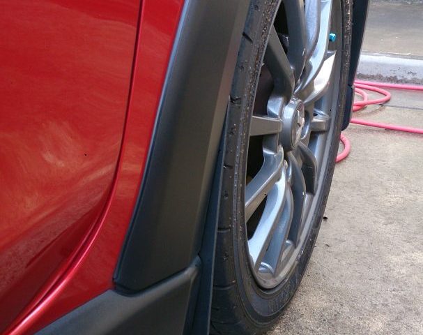 コルトラリーアートバージョンR 純正マッドフラップ装着!(黒) 3 コルトラリーアートバージョンR マッドフラップ