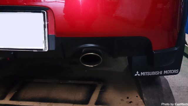 コルトラリーアートバージョンRにラリーアートマフラー装着しました。 3 コルトラリーアートバージョンR マフラー