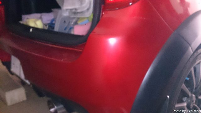 自分でできる車のバンパー傷補修方法【コルトラリーアートバージョンR】 40 バンパー傷補修方法