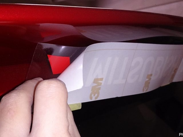 【DIY】MITSUBISHI MOTORSステッカー取り付け【コルトラリーアートバージョンR】 2 コルトラリーアートバージョンR ステッカー