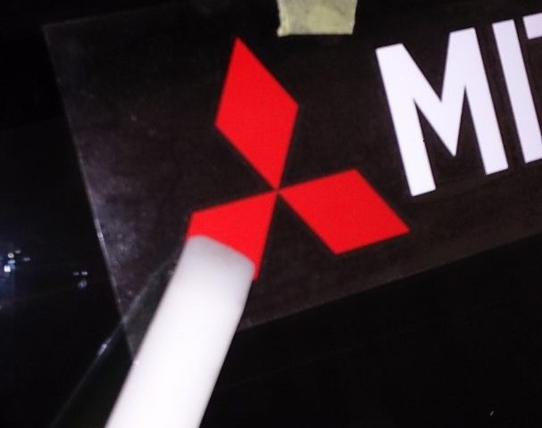 【DIY】MITSUBISHI MOTORSステッカー取り付け【コルトラリーアートバージョンR】 4 コルトラリーアートバージョンR ステッカー