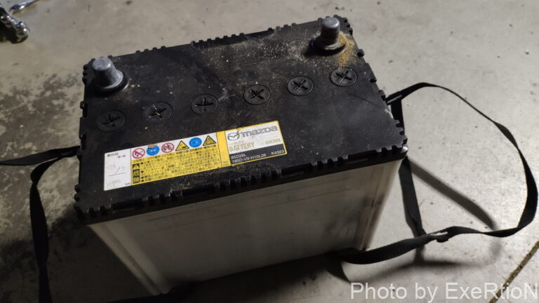 RX-8のバッテリー交換方法【パナソニック caos】 24 RX-8 バッテリー交換方法