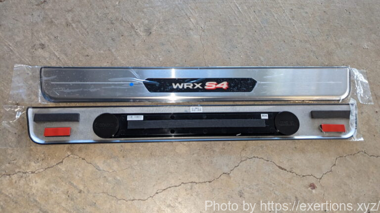 WRX S4 LEDサイドシルプレート