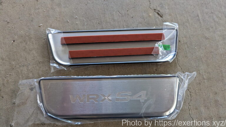 WRX S4 LEDサイドシルプレート