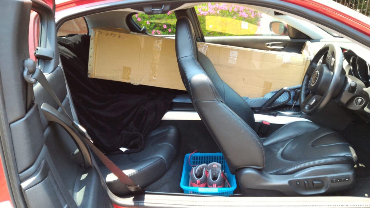 RX-8の積載量は?【社外マフラー積載】 2 RX-8 積載量